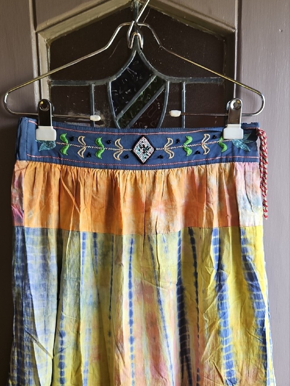Double D Ranch Boho/Western Tiered Tie Dye Maxi Skirt - Picture 2 of 9